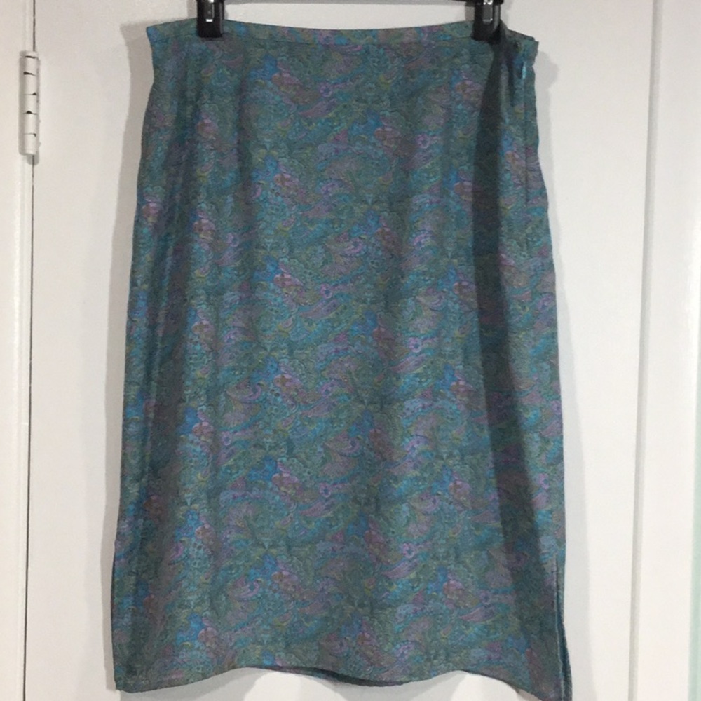 A-Line Paisley Skirt